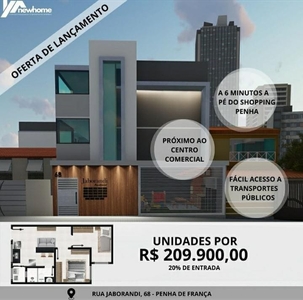 Apartamento em Penha de França, São Paulo/SP de 40m² 2 quartos à venda por R$ 208.900,00
