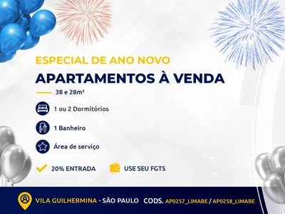 Apartamento em Vila Granada, São Paulo/SP de 38m² 2 quartos à venda por R$ 224.000,00