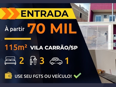 Casa em Vila Carrão, São Paulo/SP de 115m² 2 quartos à venda por R$ 70.000,00