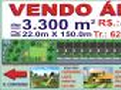 VENDO AREA COM APROXIMADAMENTE 3.300 M2 DE AREA