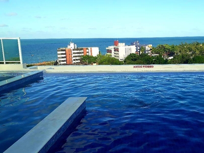 Excelente apartamento com vista para o mar, com piscinas e áreas de lazer para você relaxar