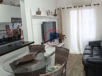 Apartamento com 1 quarto à venda na Avenida Presidente Castelo Branco, 12.140, Vila Caiçara, Praia Grande, 59 m2 por R$ 290.000