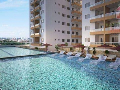 Apartamento em construção com 2 dormitórios à venda, 60 m² por R$ 369.000 no financiamento bancário ou direto - Boqueirão - Praia Grande/SP