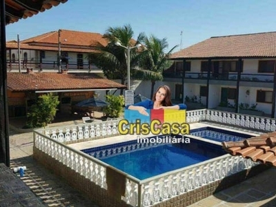 Casa com 2 dormitórios, 80 m² - venda por r$ 340.000,00 ou aluguel por r$ 2.150,83/mês - peró - cabo frio/rj