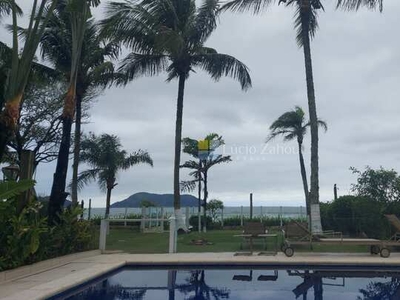 Casa pé na areia com piscina privativa para locação em Juquehy, São Sebastião/SP