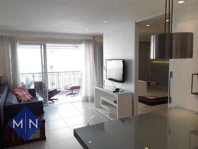 Apartamento com 1 dormitório para alugar, 50 m² por R$ 5.085,94/mês - Alphaville Conde II