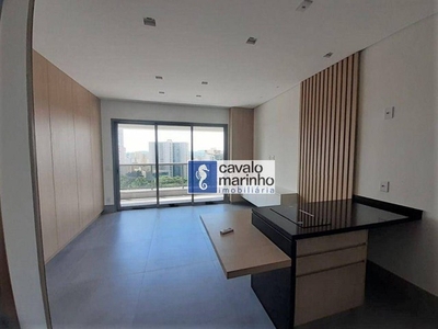 Apartamento com 1 dormitório para alugar, 87 m² por R$ 4.000/mês - Jardim Botânico - Ribei