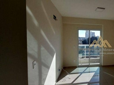 Apartamento com 2 dormitórios para alugar, 56 m² por R$ 1.300/mês - Jardim Macedo - Ribeir