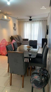 Apartamento com 2 dormitórios para alugar, 70 m² por R$ 2.650,00/mês - Estuário - Santos/S