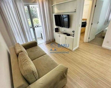 Apartamento mobiliado com 75 m², 2 dormitórios (1 suíte) e 2 vagas para alugar, 75 m² por