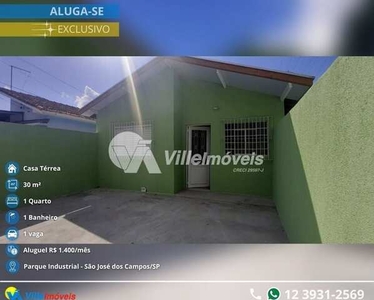 Casa com 1 dormitório para alugar, 30 m² por R$ 1.400/mês - Parque Industrial - São José d