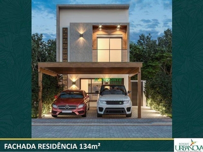 Casa com 3 dormitórios à venda , Bosque Urbanova , 134 m² por R$ 1.321.849 - Urbanova - Sã