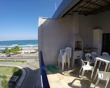 Cobertura Duplex frente ao mar situada na praia grande/ubatuba com churrasqueira e piscina