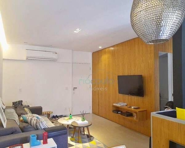 Exelente apartamento com varanda + 1 vaga e serviços. 1 dormitório (Suite c/closet), 55 m²