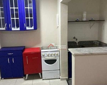 Kitnet com 1 dormitório para alugar, 40 m² por R$ 1.950,02/mês - Gonzaga - Santos/SP