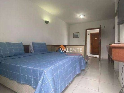 Flat com 1 dormitório à venda, 32 m² por r$ 140.000,00 - centro - são vicente/sp