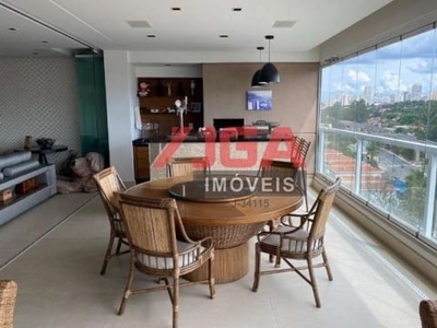 Apartamento 180 m² no campo belo (rua volta redonda) com varanda gourmet integrada a sala de estar, 2 suites sendo uma master com 2 banheiros sr/sra