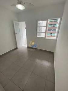 Apartamento com 1 dormitório para alugar, 41 m² por R$ 1.750,01/mês - Gonzaga - Santos/SP