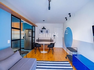 Apartamento com 1 quarto para alugar na professor tamandaré toledo, 64, itaim bibi, são paulo, 45 m2 por r$ 5.500