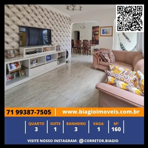 Apartamento para venda possui 160 metros quadrados com 3 quartos em Pituba - Salvador - BA