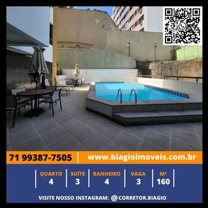 Apartamento para venda possui 160 metros quadrados com 4 quartos em Itaigara - Salvador -
