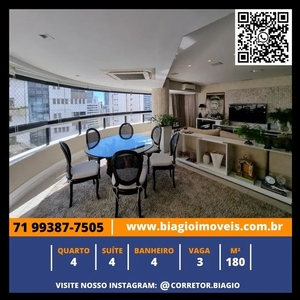 Apartamento para venda possui 180 metros quadrados com 4 quartos em Jardim Apipema - Salva