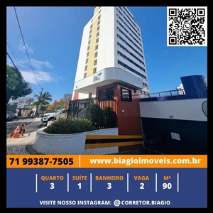 Apartamento para venda tem 90 metros quadrados com 3 quartos em Candeal - Salvador - BA