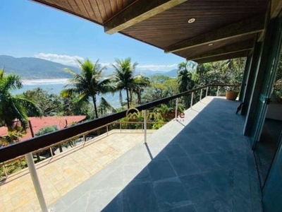 Casa com 5 dormitórios, 650 m² - venda por r$ 5.500.000,00 ou aluguel por r$ 16.200,00/mês - praia toninhas - ubatuba/sp