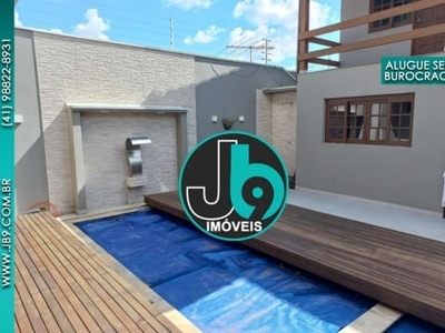 Casa semi-mobiliada guabirotuba 4 dormitórios 1 suíte 6 vagas de garagem área gourmet e piscina