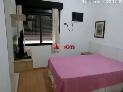 Flat com 1 quarto para alugar na r doutor chibata miyakoshi, 183, morumbi, são paulo, 45 m2 por r$ 2.500