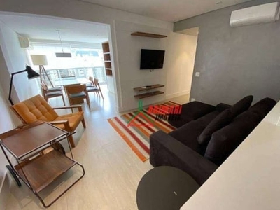 Apartamento com 1 dormitório, 80 m² - venda por r$ 2.850.000 ou aluguel por r$ 13.200/mês - vila nova conceição - são paulo/sp