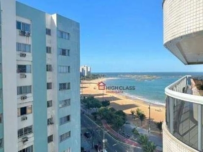 Apartamento com 2 dormitórios para alugar, 91 m² por r$ 3.930/mês - praia da costa - vila velha/es