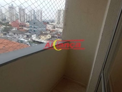 Apartamento com 2 quartos para alugar, 55 m² - bairro - vila augusta guarulhos/sp - por r$1.900,00