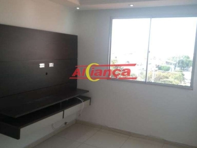 Apartamento para alugar, 2 quartos, 1 vaga, 48 m², jardim adriana - guarulhos por r$ 1.250,00