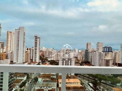 Apartamento para locação em santos, embare, 2 dormitórios, 1 suíte, 2 banheiros, 1 vaga