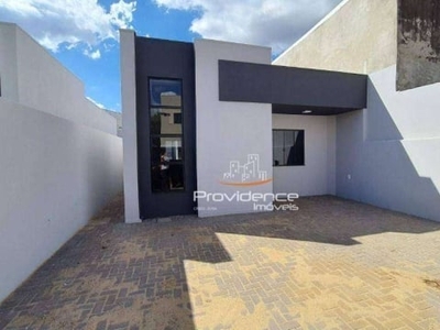 Casa com 3 dormitórios à venda, 75 m² por r$ 360.000,00 - nova cidade - cascavel/pr