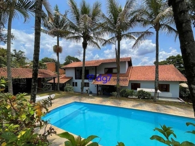 Casa com 6 dormitórios, 664 m² - venda por r$ 1.999.000,00 ou aluguel por r$ 13.669,00/mês - granja viana ii - cotia/sp