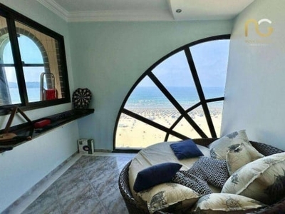 Cobertura com 4 dormitórios à venda, 300 m² por r$ 1.600.000,00 - vila guilhermina - praia grande/sp
