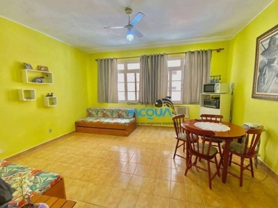 Flat com 1 dormitório à venda, 49 m² por r$ 255.000 - enseada - guarujá/sp