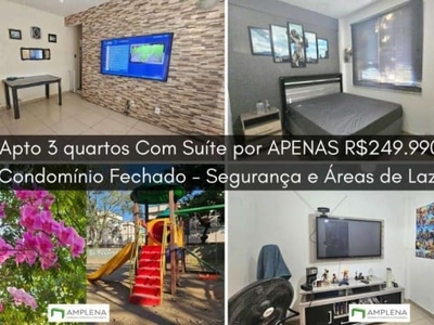 Oportunidade!! apartamento 3 quartos sendo 1 suíte com closet! à venda na portuguesa - rio de janeiro/rj