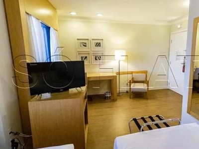 Flat Nobile Hotels com 1 dormitório e 1 vaga no Jardim Aeroporto disponível locação
