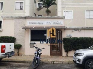 Apartamento à venda, 2 dormitórios, nova américa edifício patrícia, 50 m² piracicaba, sp -