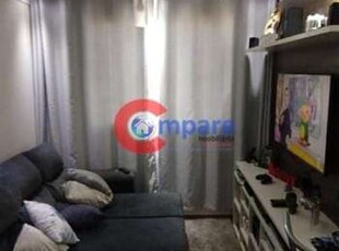 Apartamento com 2 dormitórios à venda, 45 m² - jardim las vegas - guarulhos/sp