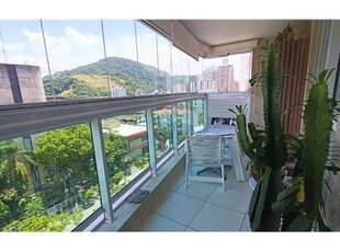 Apartamento com varanda gourmet, 2 dormitórios e 2 vagas à venda em pitangueiras - guarujá/sp