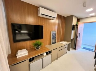 Loft no studio vieralves com 28m² - mobiliado disponivel para aluguel