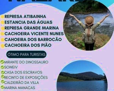 Vende-se terreno em Nazaré paulista 5.000 com entrada de 50% mais parcelas aceito veiculo