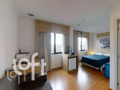 Apartamento à venda em Campo Belo com 27 m², 1 quarto, 1 suíte, 1 vaga