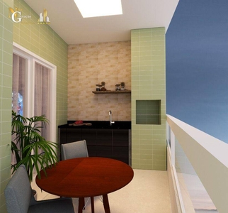 Apartamento em Vila Caiçara, Praia Grande/SP de 71m² 2 quartos à venda por R$ 328.000,00