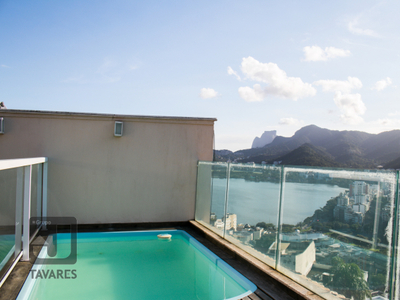 Penthouse em Humaitá, Rio de Janeiro/RJ de 252m² 4 quartos à venda por R$ 3.499.000,00