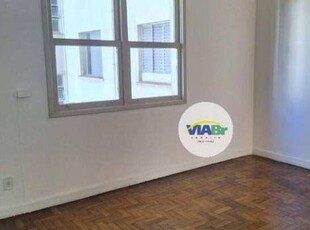 Apartamento 1 Quarto Amplo Perto Metrô República Santa Cecília Aluguel, 56m² por R$ 1.819